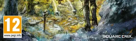 Octopath Traveler 0, the PEGI square on its front