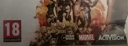 Deadpool, the PEGI square on its front