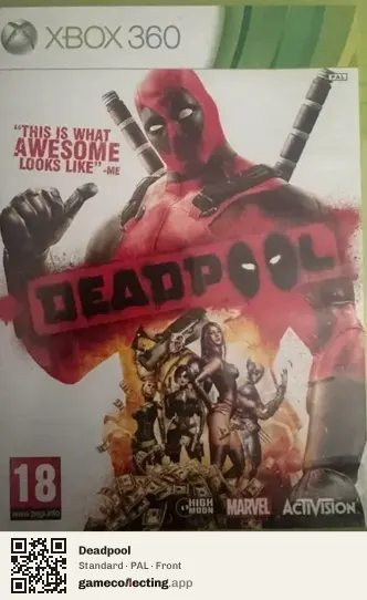 Deadpool Xbox 360, PAL box front