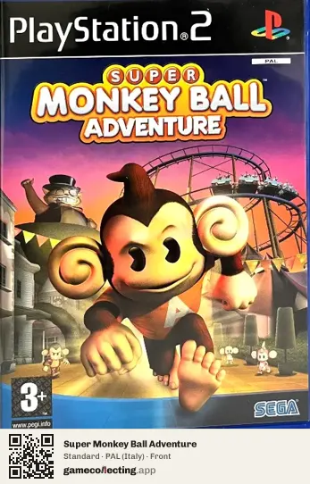 Super Monkey Ball Adventure PlayStation 2, Italy box front
