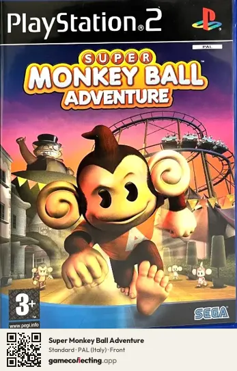 Super Monkey Ball Adventure PlayStation 2, Italy box front