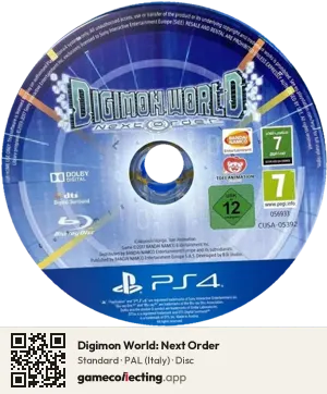 Digimon World: Next Order PlayStation 4, PAL disc