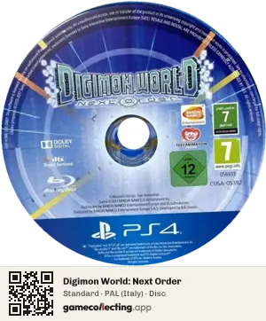 Digimon World: Next Order PlayStation 4, PAL disc