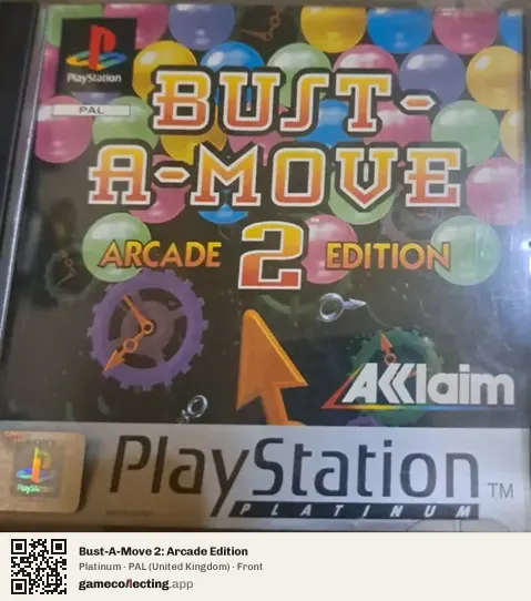 Bust-A-Move 2: Arcade Edition PlayStation, United Kingdom box front