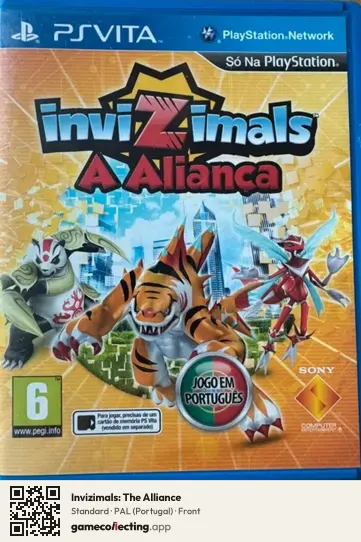 Invizimals: The Alliance PlayStation Vita, Portugal box front
