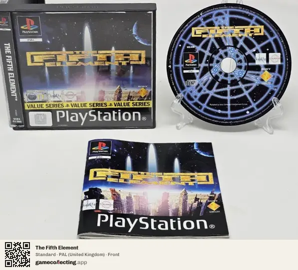 The Fifth Element PlayStation, United Kingdom box front