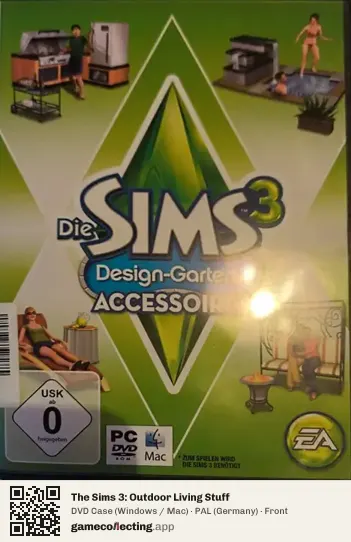 The Sims 3: Outdoor Living Stuff Computer, Germany box front