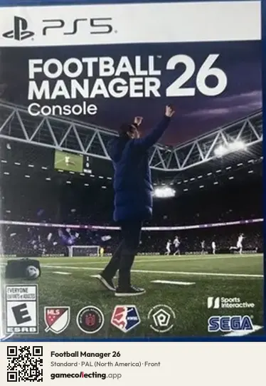 Football Manager 26 PlayStation 5, North America box front