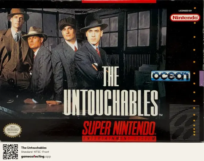 The Untouchables Super Nintendo Entertainment System, NTSC box front