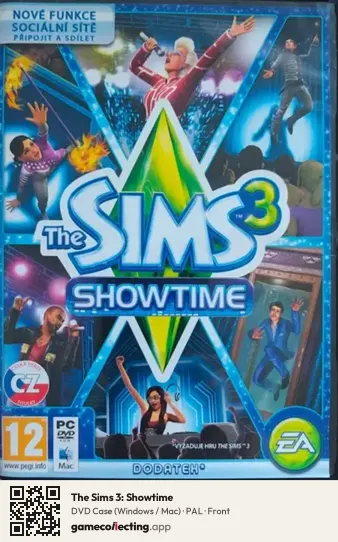 The Sims 3: Showtime Computer, PAL box front