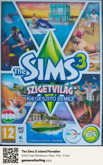 The Sims 3: Island Paradise Computer, PAL box front