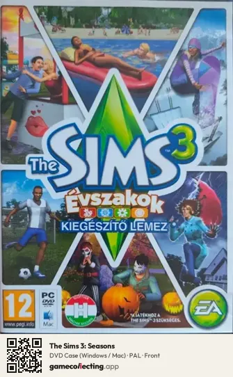 The Sims 3: Seasons Computer, PAL box front