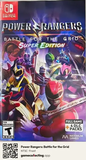 Power Rangers: Battle for the Grid Nintendo Switch, NTSC box front