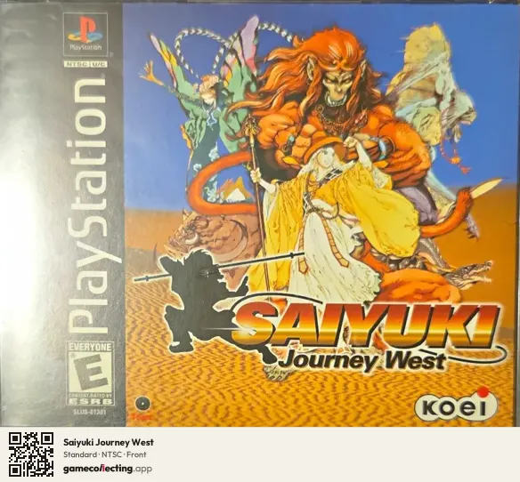 Saiyuki Journey West PlayStation, NTSC box front