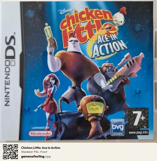 Chicken Little: Ace in Action Nintendo DS, PAL box front