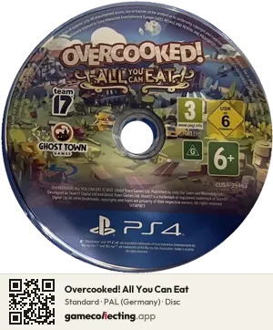 Overcooked! All You Can Eat PlayStation 4, PAL disc