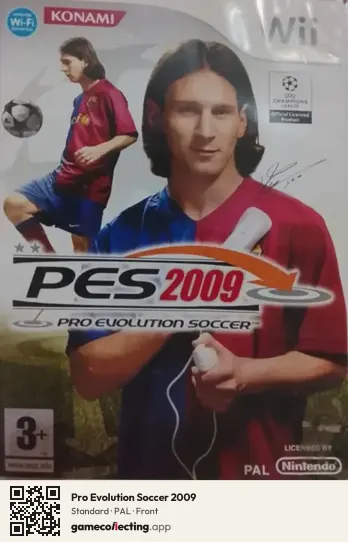 Pro Evolution Soccer 2009 Nintendo Wii, PAL box front