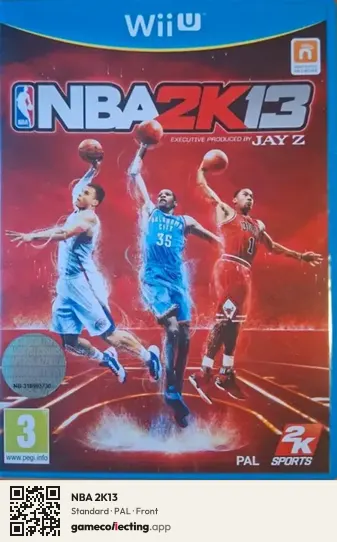 NBA 2K13 Nintendo Wii U, PAL box front