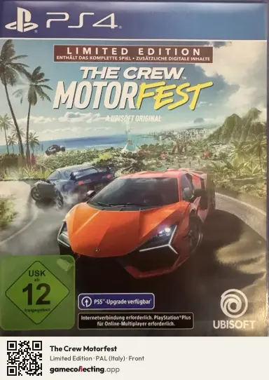 The Crew Motorfest PlayStation 4, Italy box front