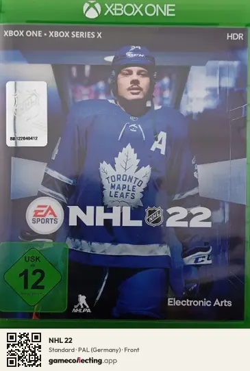 NHL 22 Xbox One, Germany box front