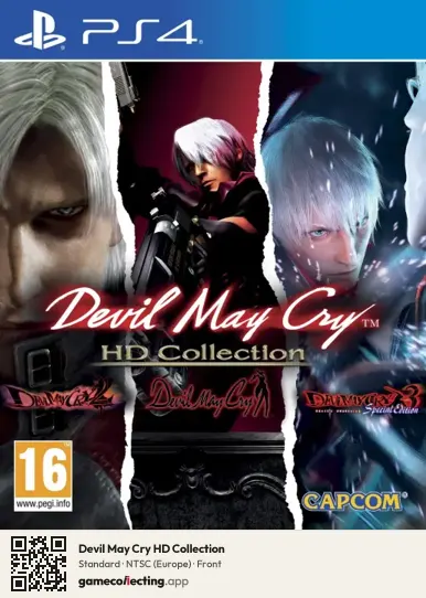 Devil May Cry HD Collection PlayStation 4, Europe box front