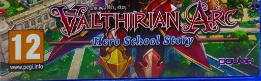 Valthirian Arc: Hero School Story, the PEGI square on its front