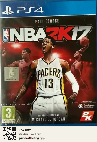 NBA 2K17 PlayStation 4, PAL box front