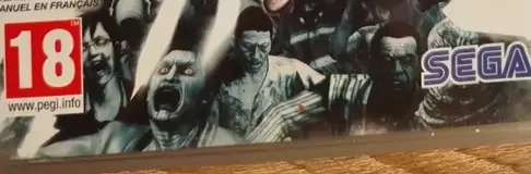 Yakuza: Dead Souls, the USK square on its front