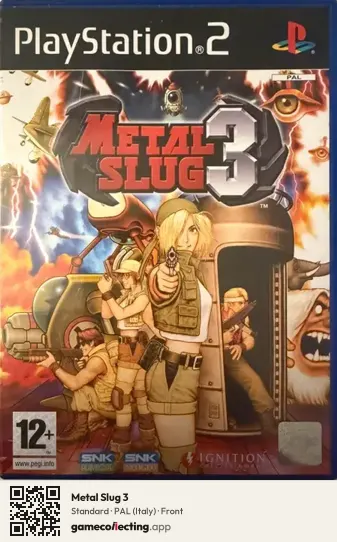 Metal Slug 3 PlayStation 2, Italy box front