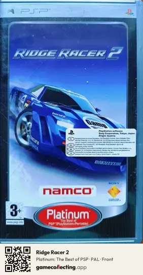 Ridge Racer 2 PlayStation Portable, PAL box front