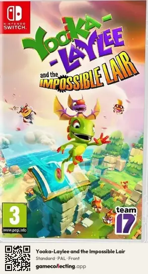 Yooka-Laylee and the Impossible Lair Nintendo Switch, PAL box front