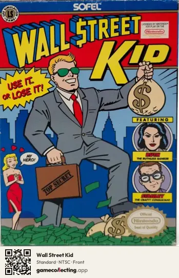 Wall Street Kid Nintendo Entertainment System, NTSC box front