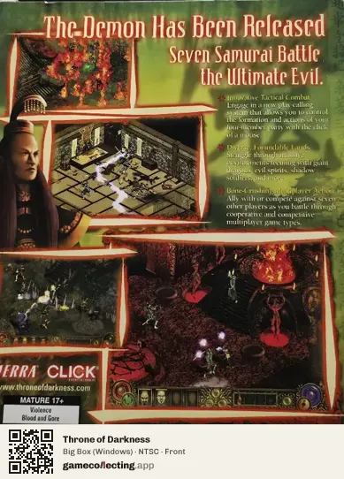 Throne of Darkness Computer, NTSC box front