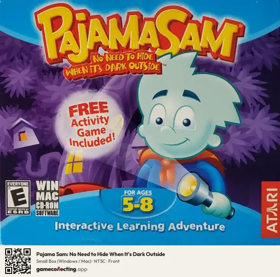 Pajama Sam: No Need to Hide When It's Dark Outside Computer, NTSC box front