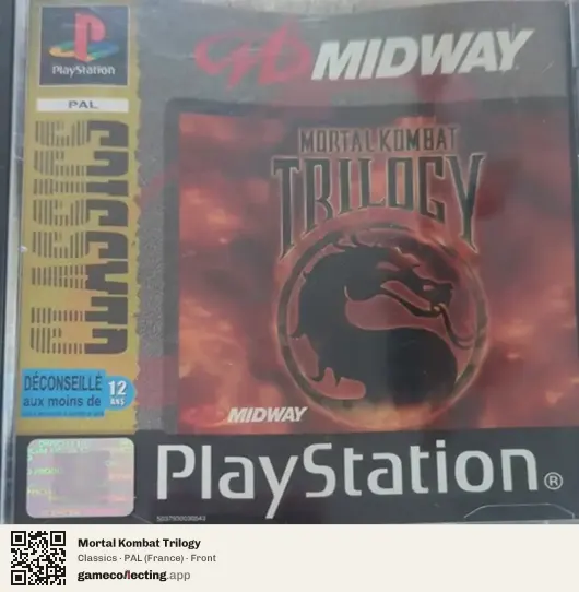 Mortal Kombat Trilogy PlayStation, France box front