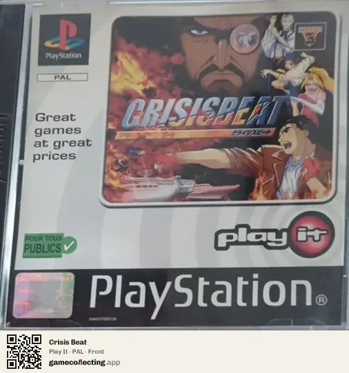 Crisis Beat PlayStation, PAL box front