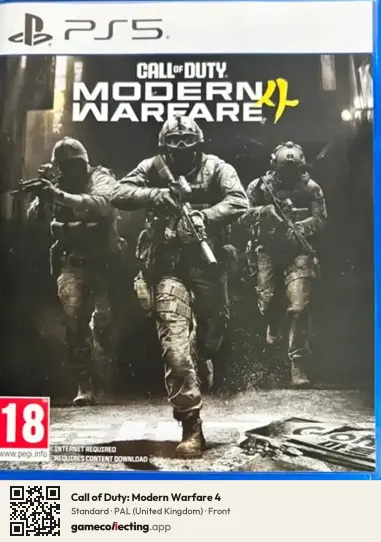 Call of Duty: Modern Warfare 4 PlayStation 5, United Kingdom box front
