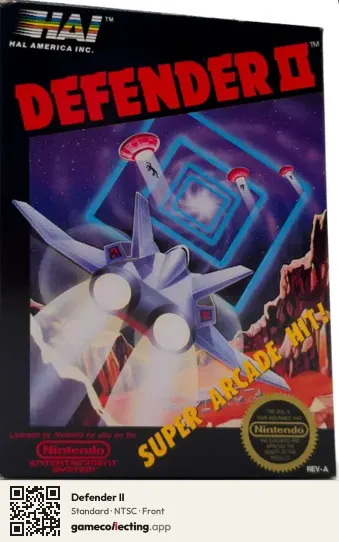 Defender II Nintendo Entertainment System, NTSC box front