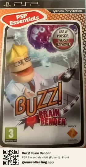Buzz! Brain Bender PlayStation Portable, Poland box front