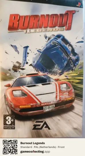 Burnout Legends PlayStation Portable, Netherlands box front
