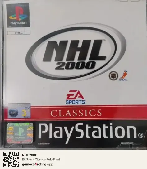 NHL 2000 PlayStation, PAL box front