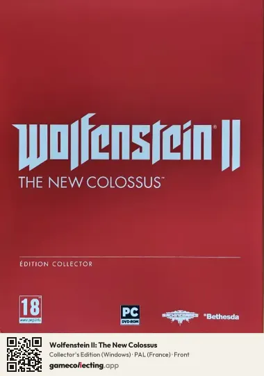 Wolfenstein II: The New Colossus Computer, France box front