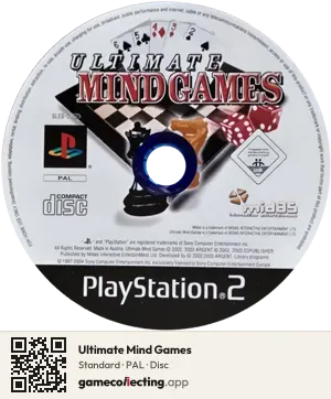 Ultimate Mind Games PlayStation 2, PAL disc