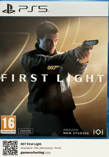 007 First Light PlayStation 5, Germany box front
