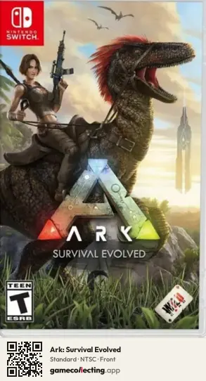 Ark: Survival Evolved Nintendo Switch, NTSC box front