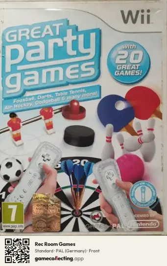 Rec Room Games Nintendo Wii, Germany box front