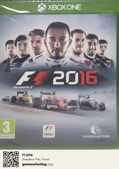 F1 2016 Xbox One, PAL box front