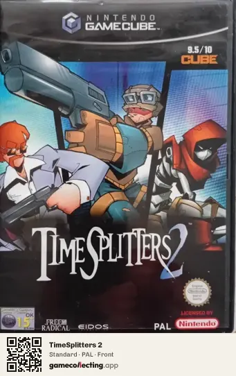 TimeSplitters 2 Nintendo GameCube, PAL box front