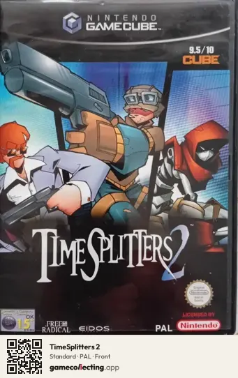 TimeSplitters 2 Nintendo GameCube, PAL box front