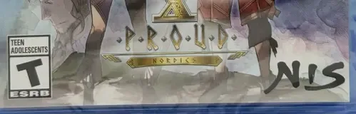 Ys X: Proud Nordics, the ESRB box on its front
